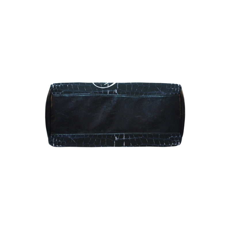 Le Sommet "Blue Croc Skin" Barrel Handbag