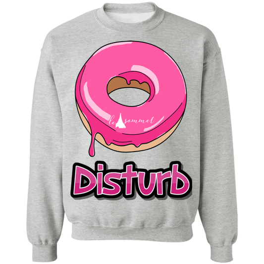 Donut Disturb Crewneck Pullover Sweatshirt 8 oz.