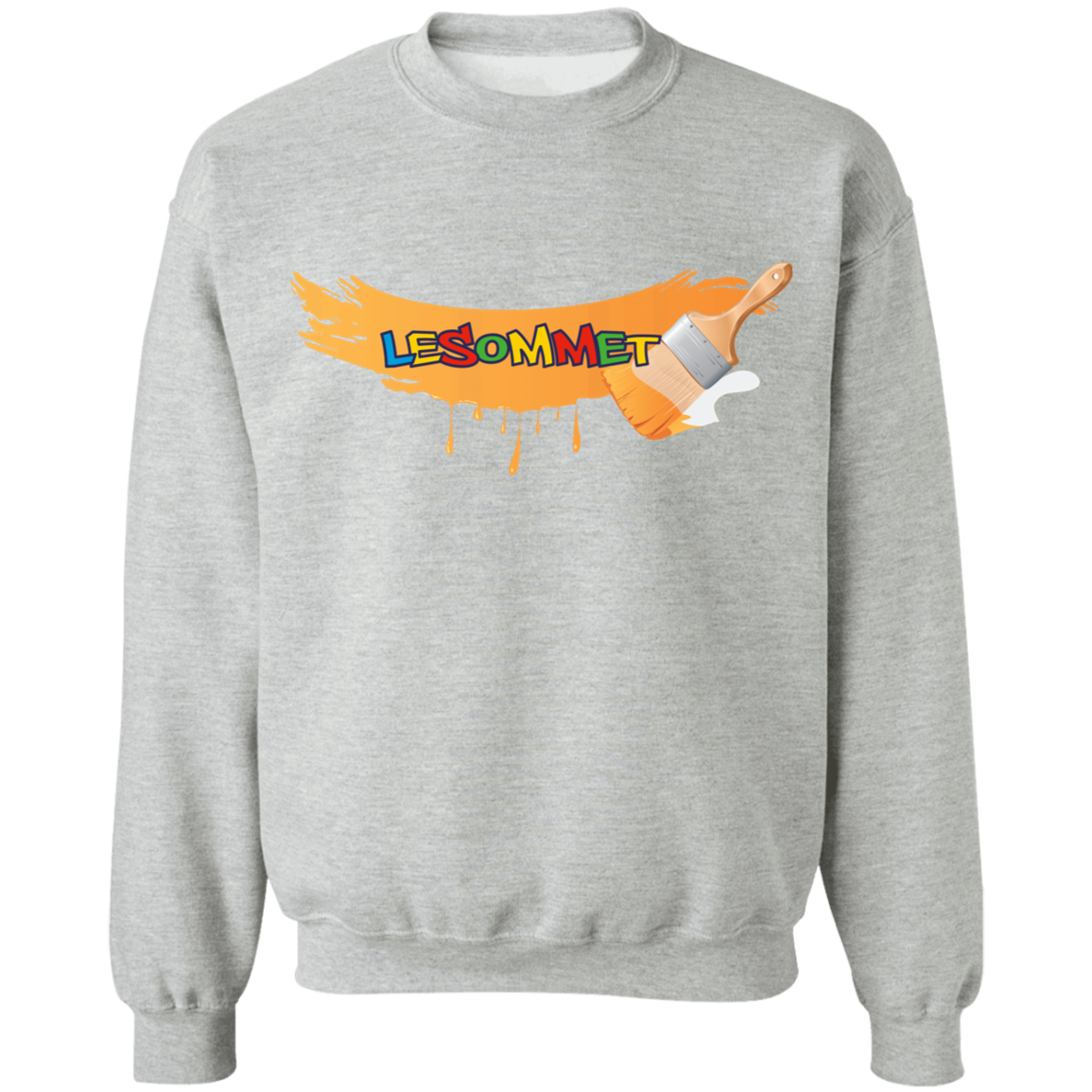 Graffiti Paint Stroke Crewneck Pullover Sweatshirt 8 oz.