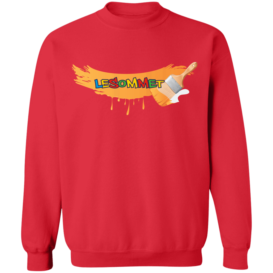 Graffiti Paint Stroke Crewneck Pullover Sweatshirt 8 oz.