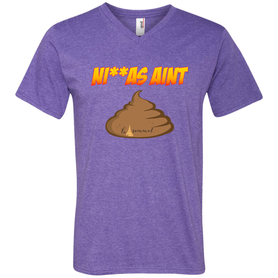 NAS Printed V-Neck T-Shirt