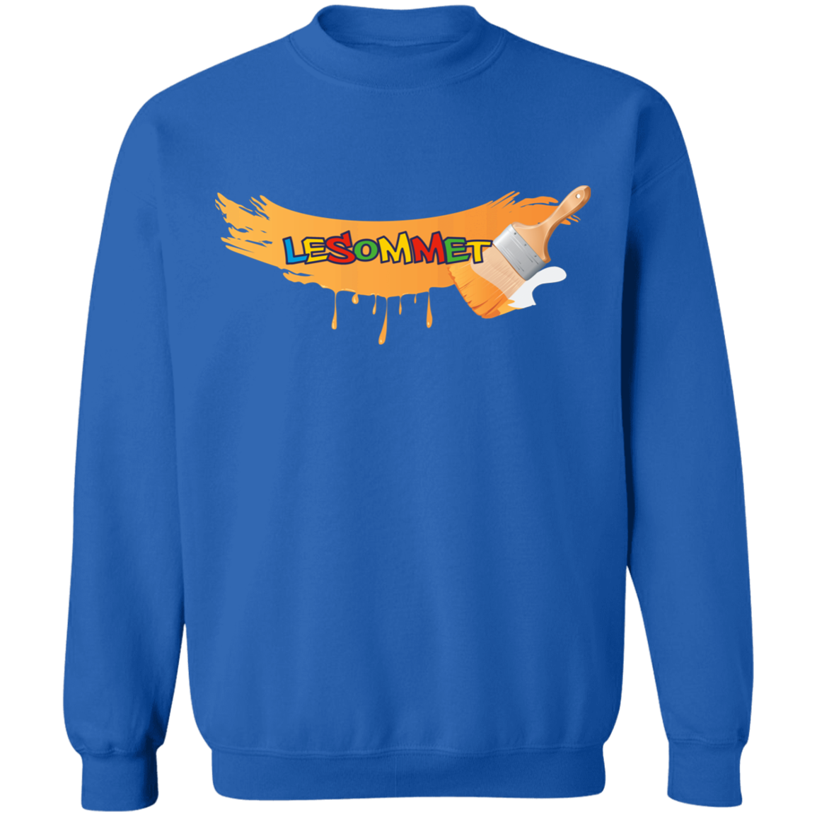 Graffiti Paint Stroke Crewneck Pullover Sweatshirt 8 oz.
