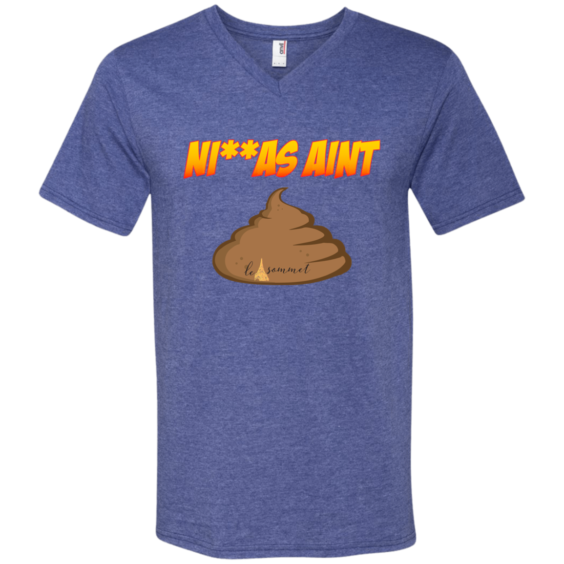 NAS Printed V-Neck T-Shirt