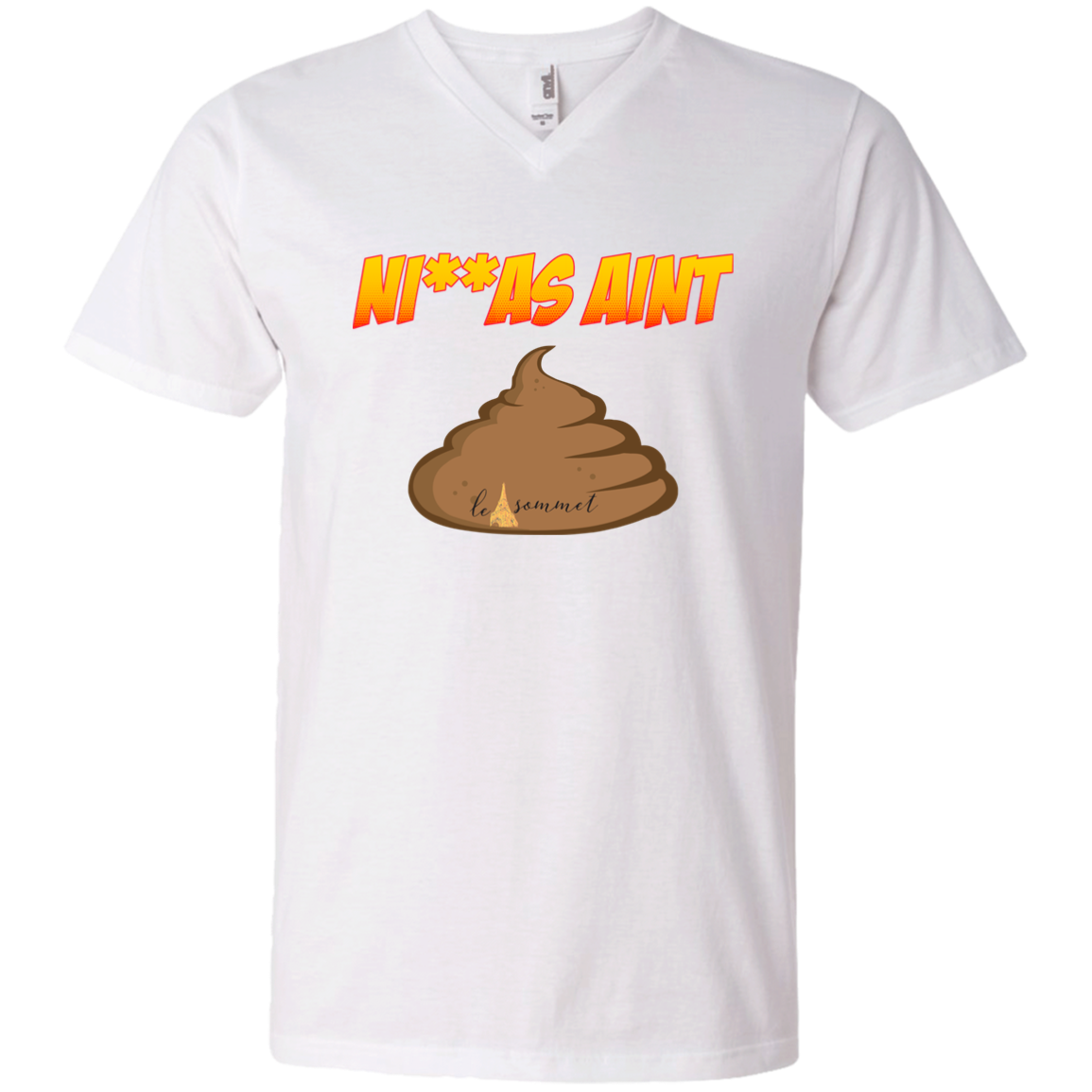 NAS Printed V-Neck T-Shirt