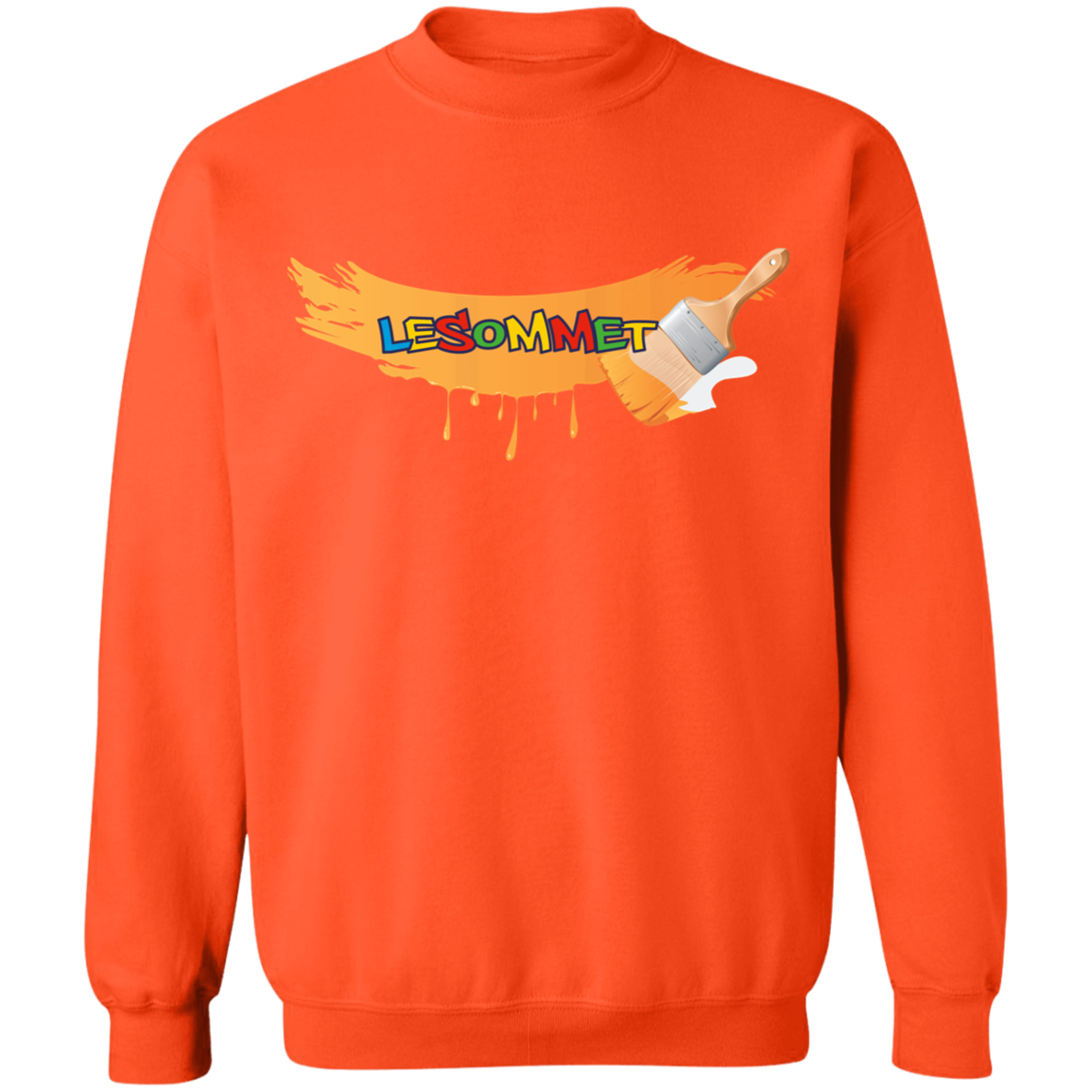 Graffiti Paint Stroke Crewneck Pullover Sweatshirt 8 oz.