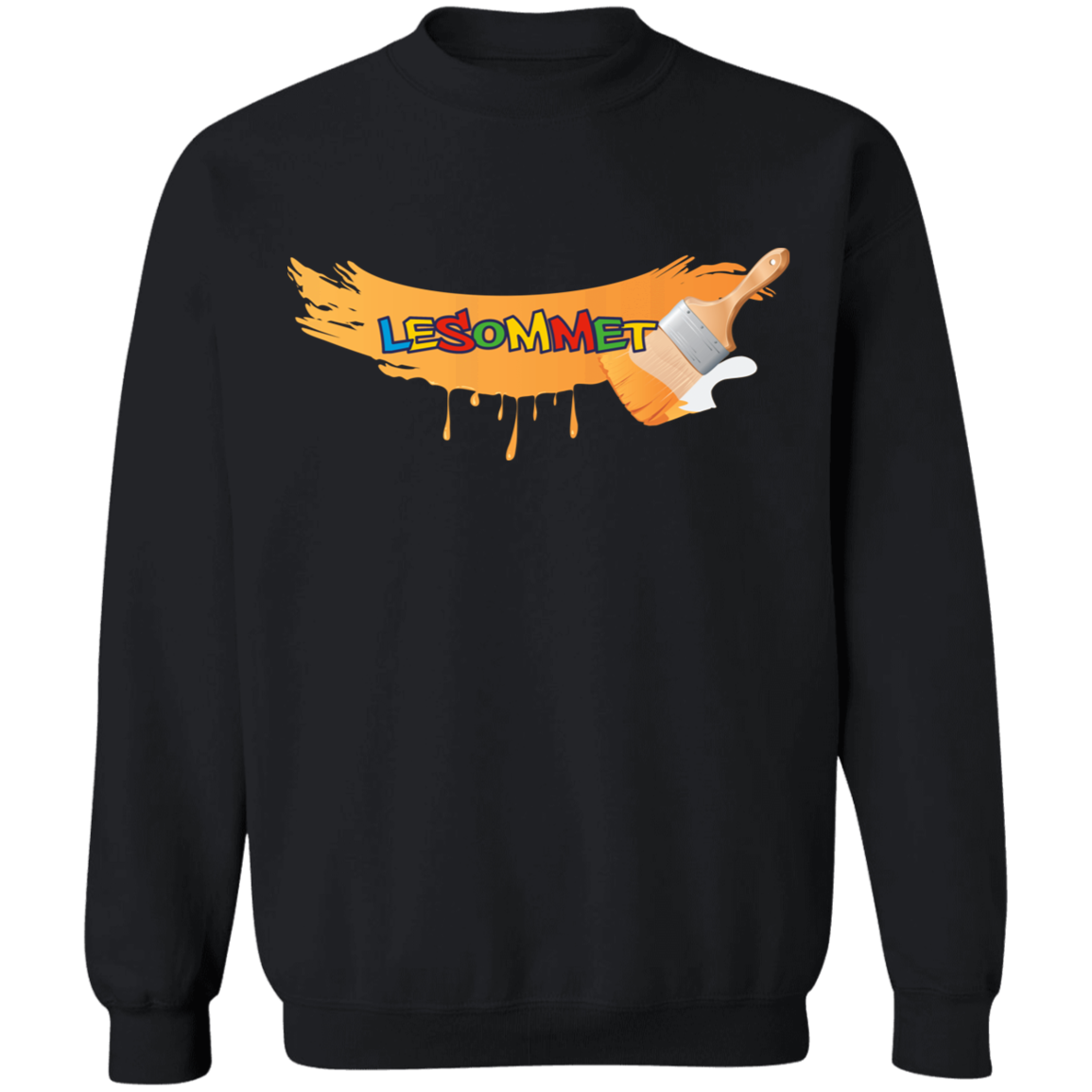 Graffiti Paint Stroke Crewneck Pullover Sweatshirt 8 oz.