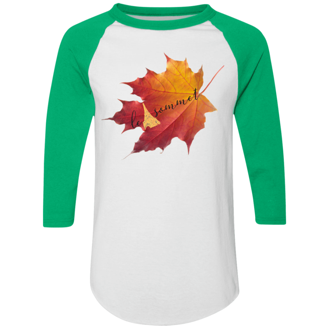 Autumn Logo Leaf Colorblock Raglan Jersey