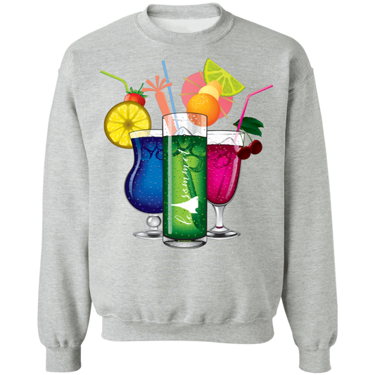 Drinks on Me Crewneck Pullover Sweatshirt 8 oz.