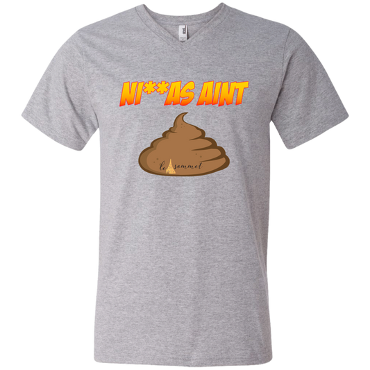 NAS Printed V-Neck T-Shirt