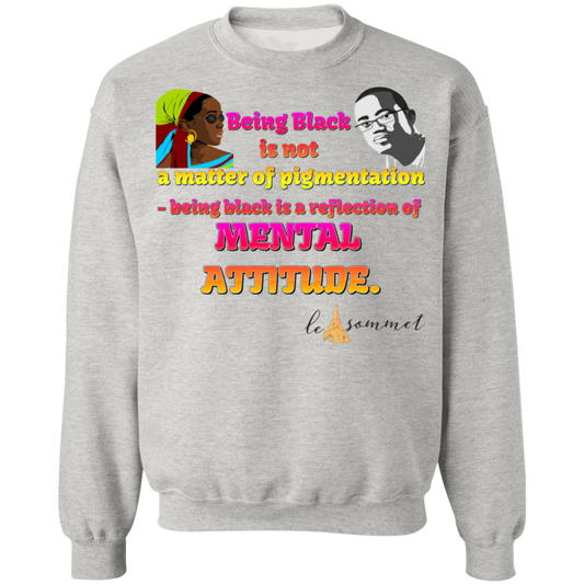 Being Black Crewneck Pullover Sweatshirt 8 oz.