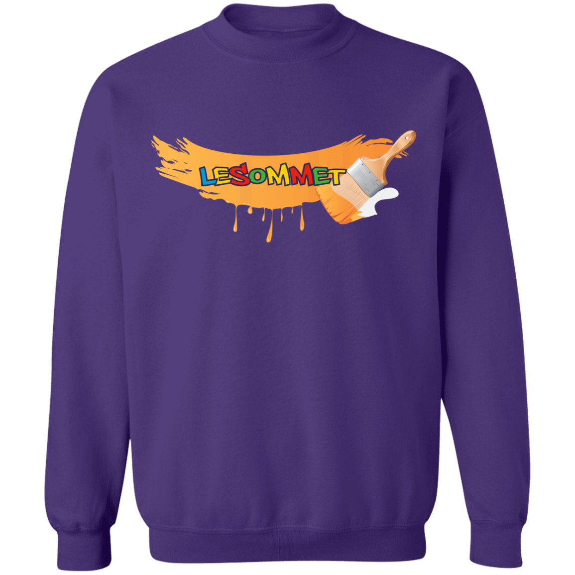 Graffiti Paint Stroke Crewneck Pullover Sweatshirt 8 oz.