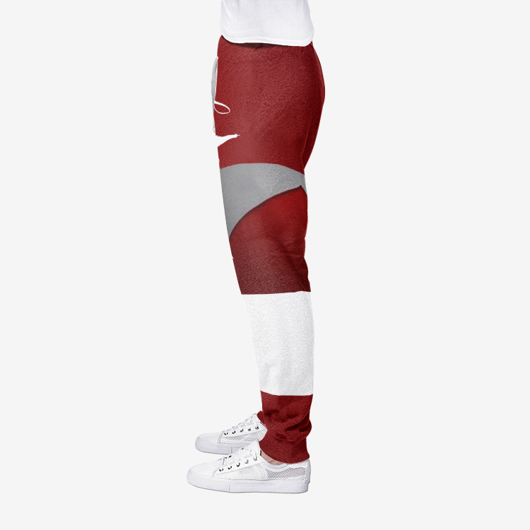 Le Sommet "Red, Grey & White" Joggers Sweatpants