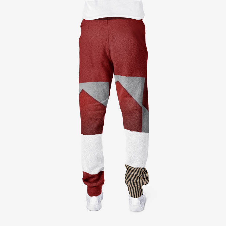 Le Sommet "Red, Grey & White" Joggers Sweatpants