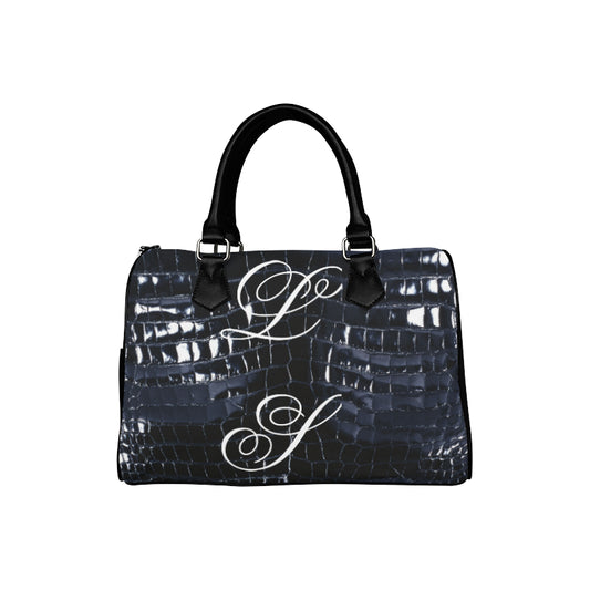 Le Sommet "Blue Croc Skin"  Barrel Handbag