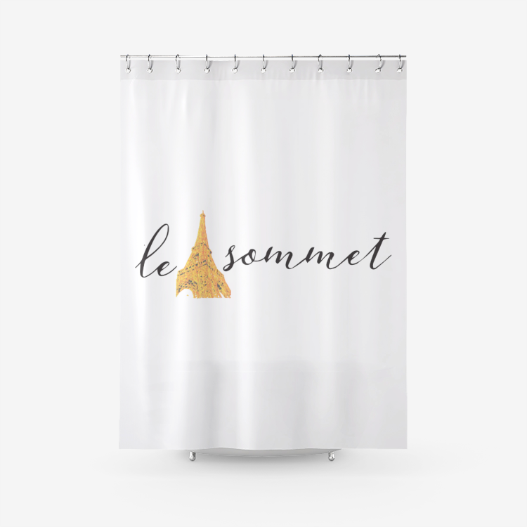 Le Sommet "Logo" Shower Curtain