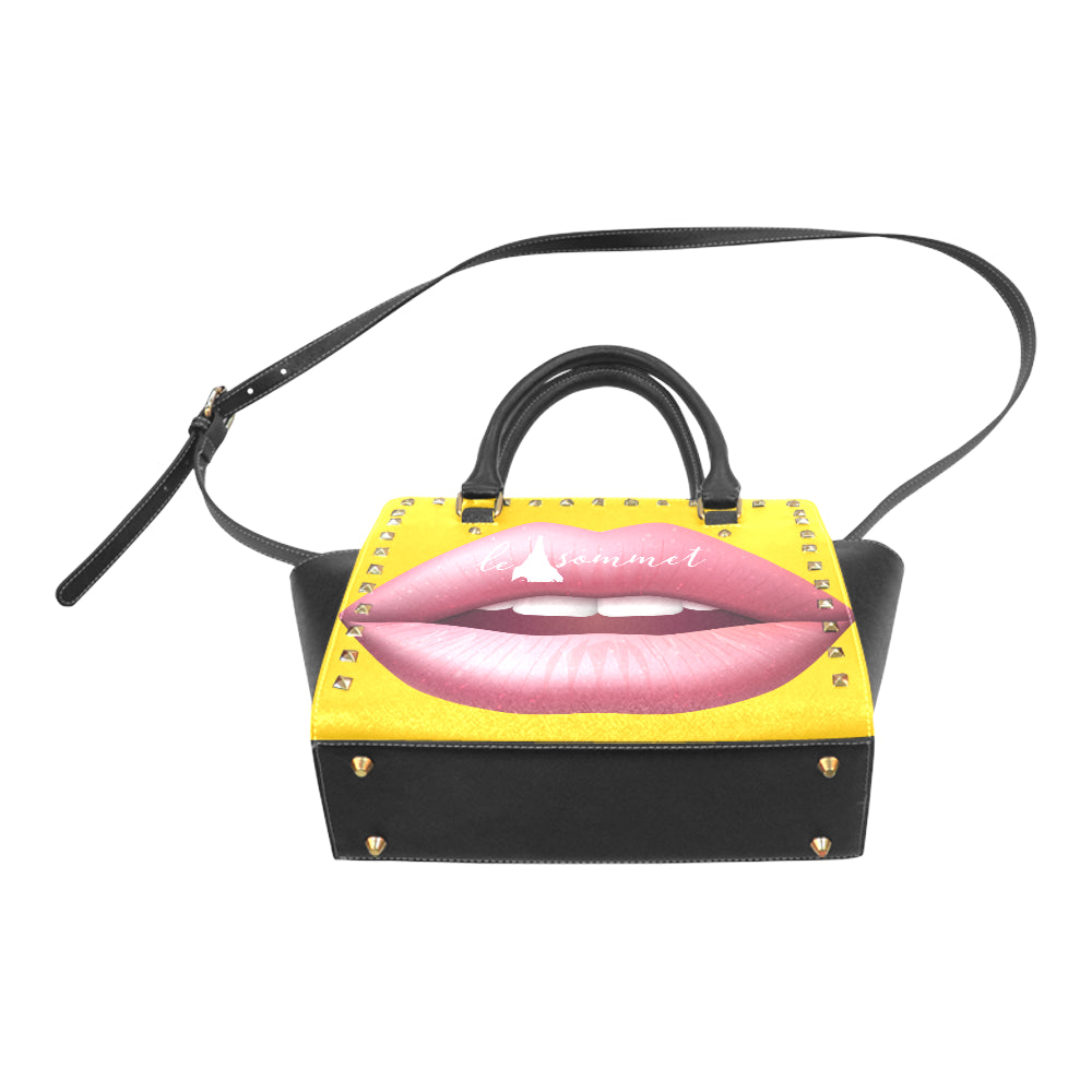 Le Sommet "Pinky Lips" Rivet Handbag