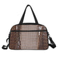 Le Sommet  "LS" Snake Skin Print Spennanight Bag (Brown)