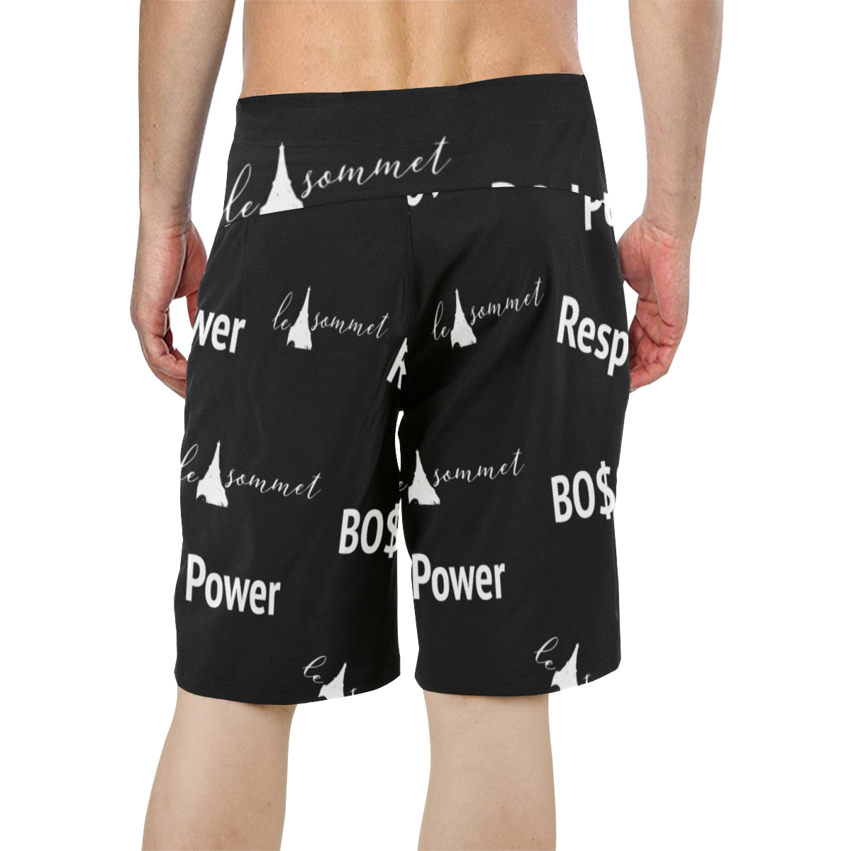 Le Sommet "Money, Power. Respect" Beach Shorts