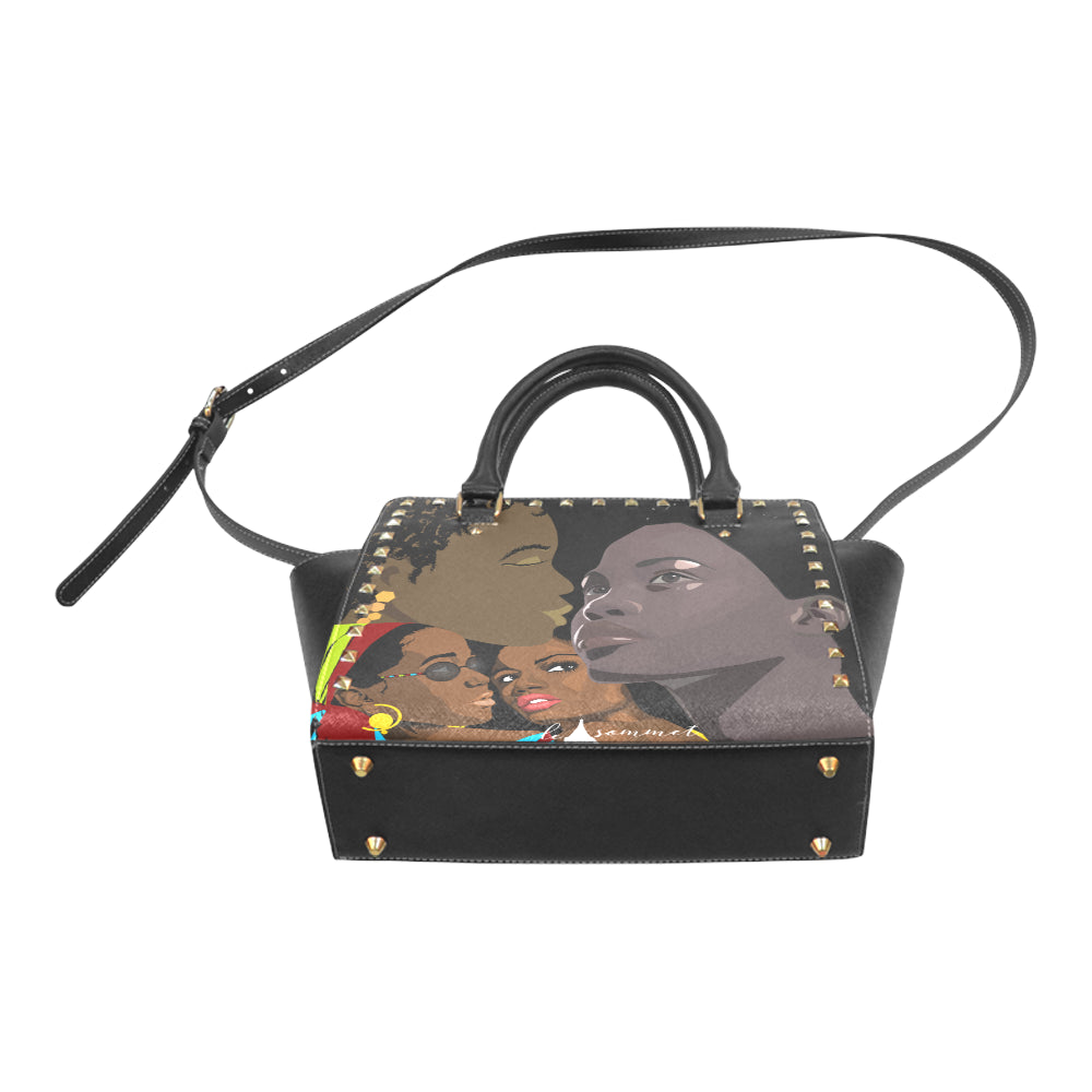 Le Sommet "Shades of Beautiful" Rivet Handbag