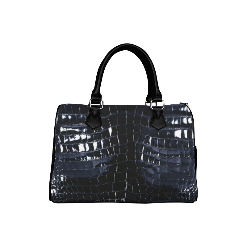 Le Sommet "Blue Croc Skin"  Barrel Handbag