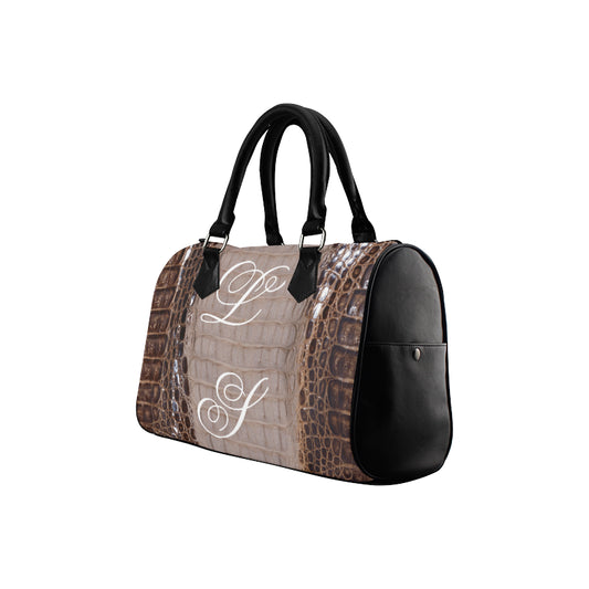 Le Sommet "Snake Skin" Barrel Handbag