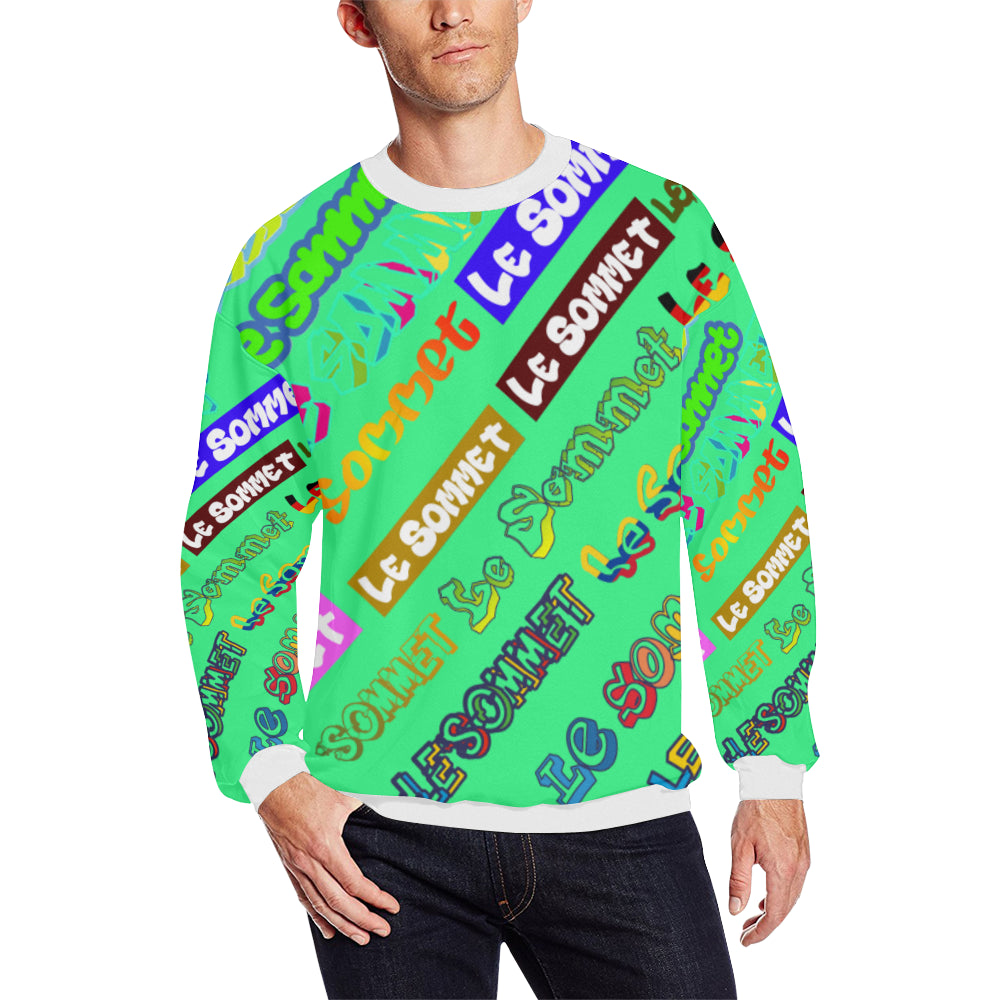 Le Sommet Land O' Logos All Over Print Sweatshirt (Reg & Plus Sizes)