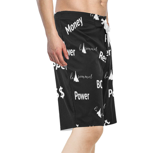 Le Sommet "Money, Power. Respect" Beach Shorts