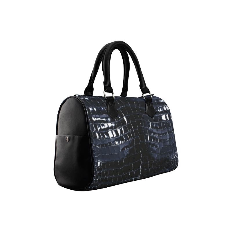 Le Sommet "Blue Croc Skin"  Barrel Handbag