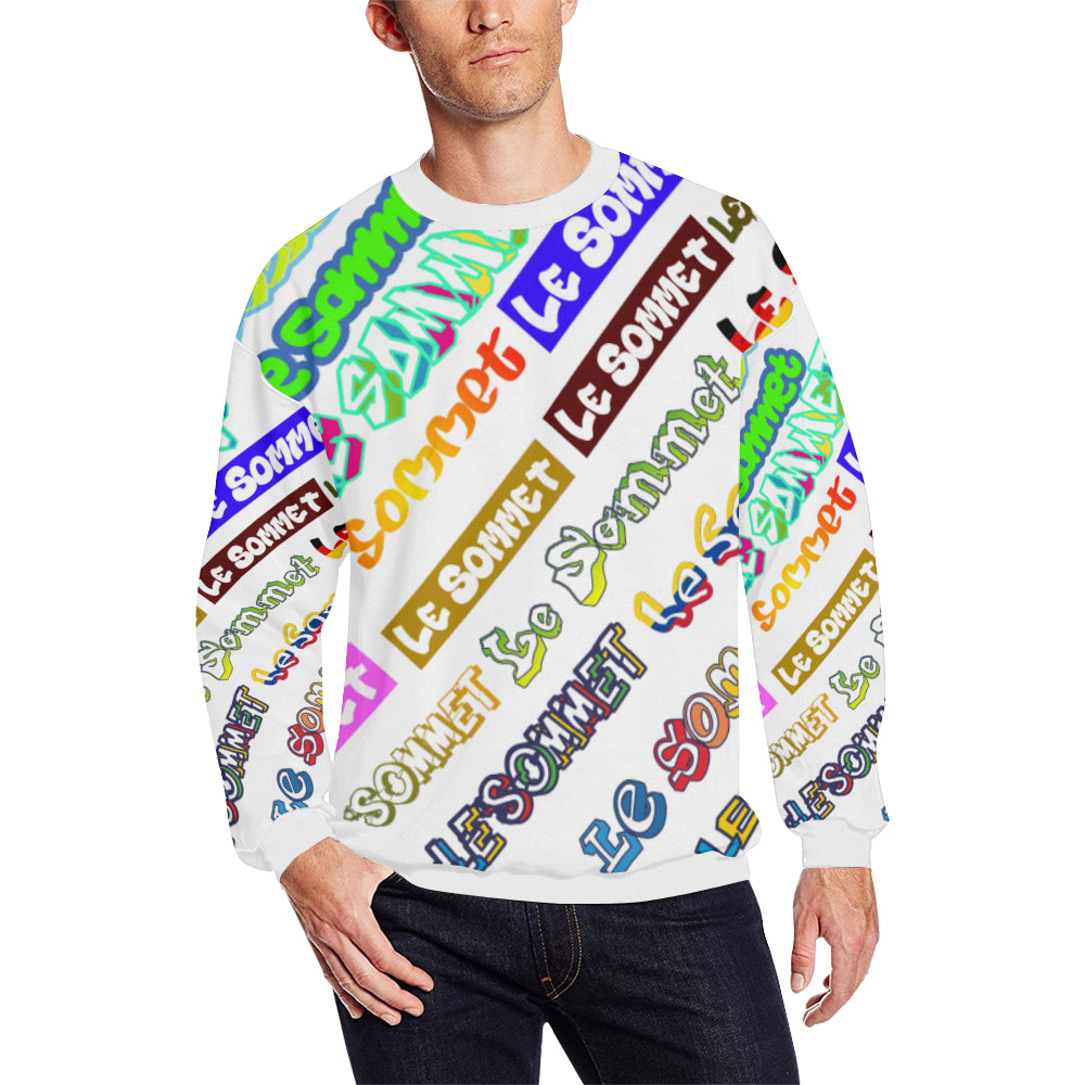 Le Sommet Land O' Logos All Over Print Sweatshirt (Reg & Plus Sizes)