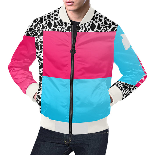 Le Sommet "Pink & Blue Colorblock" Jacket