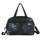 Le Sommet  "LS" Crocodile Skin Print Spennanight Bag (Blue)