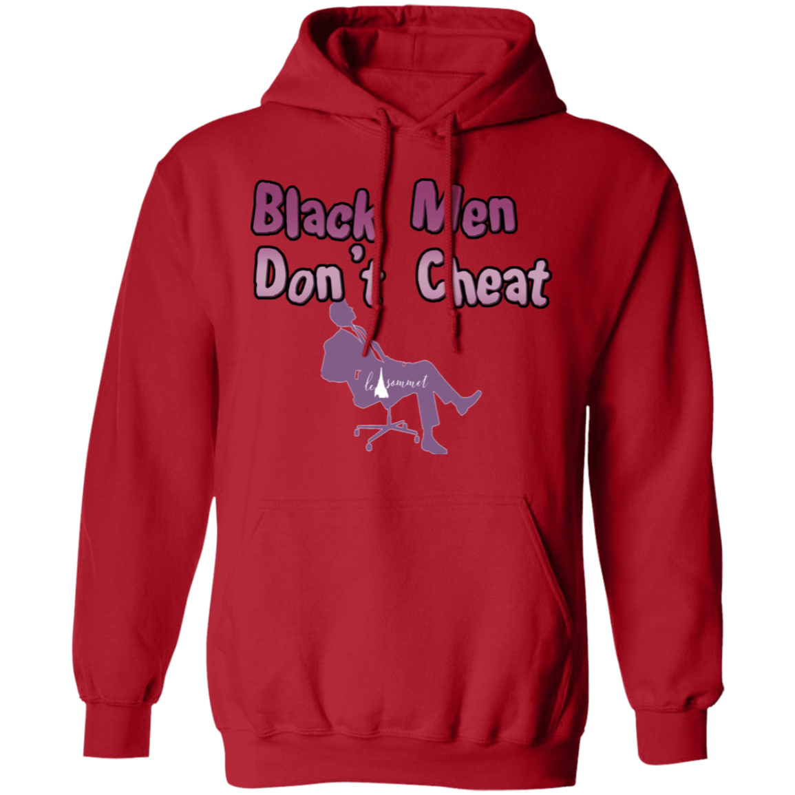 Black Men Don't Cheat Pullover Hoodie 8 oz.