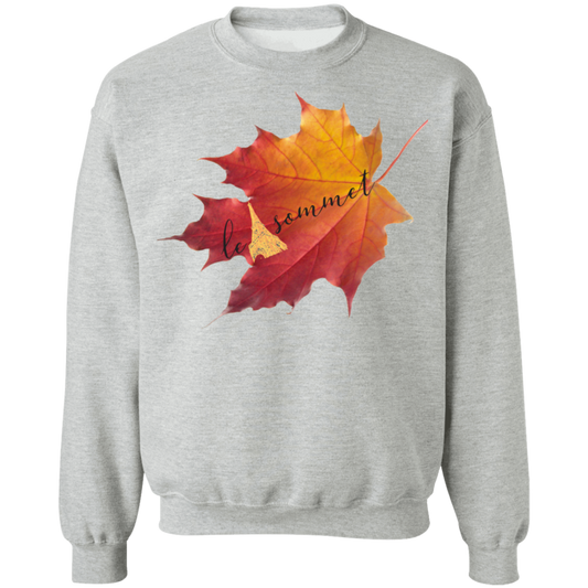 Autumn Logo Leaf Crewneck Pullover Sweatshirt  8 oz.