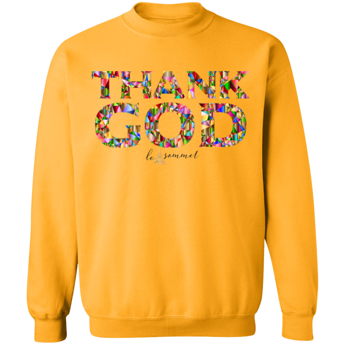 Thank God Crewneck Pullover Sweatshirt  8 oz.