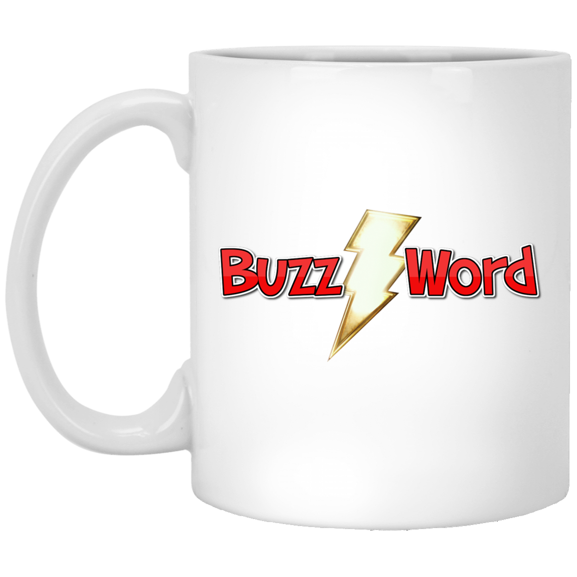 Buzz Word 11 oz. White Mug