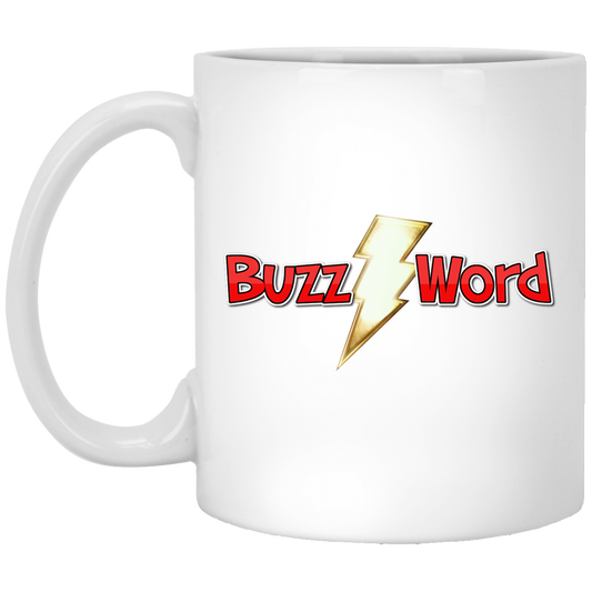 Buzz Word 11 oz. White Mug