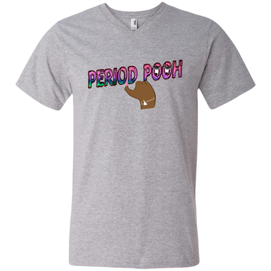 Period Pooh Printed V-Neck T-Shirt