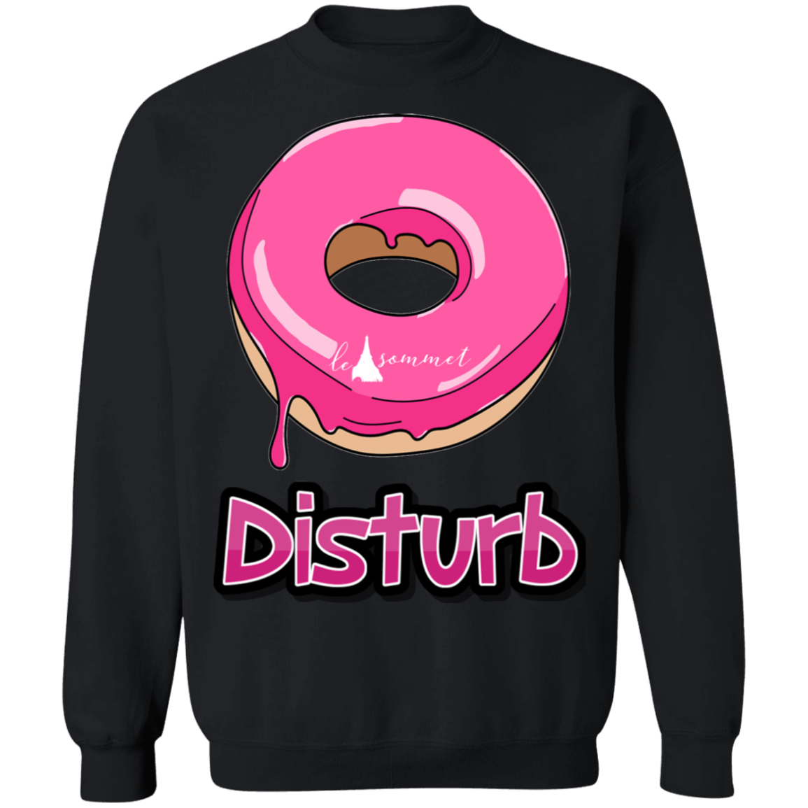 Donut Disturb Crewneck Pullover Sweatshirt  8 oz.