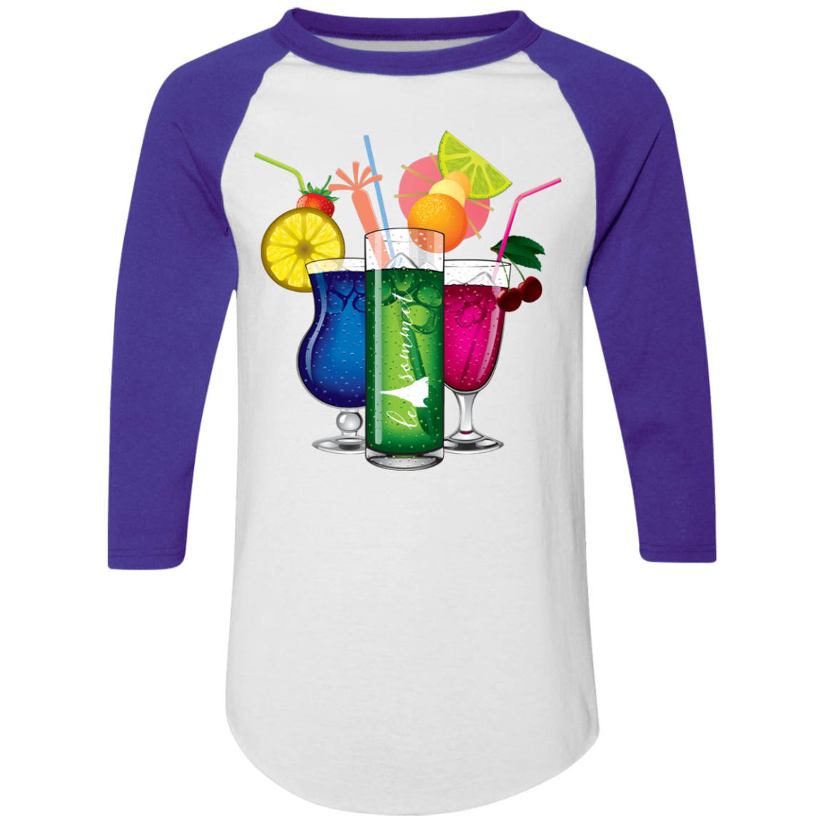 Drinks on Me Colorblock Raglan Jersey