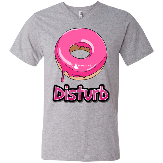 Donut Disturb Printed V-Neck T-Shirt