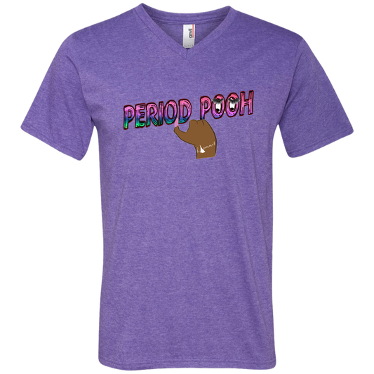 Period Pooh Printed V-Neck T-Shirt