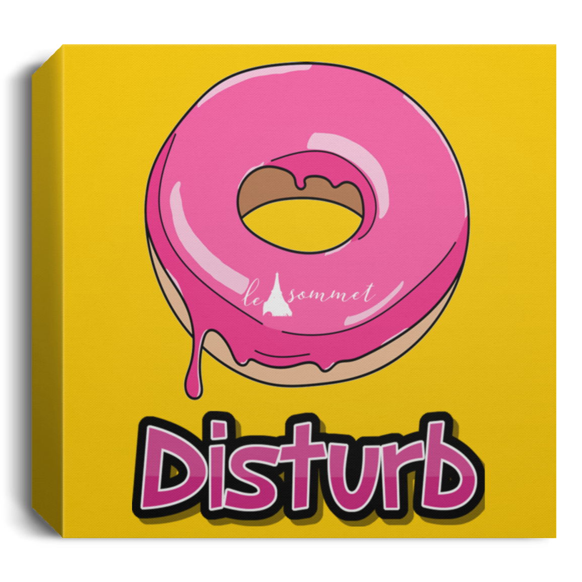 Donut Disturb Deluxe Square Canvas 1.5in Frame