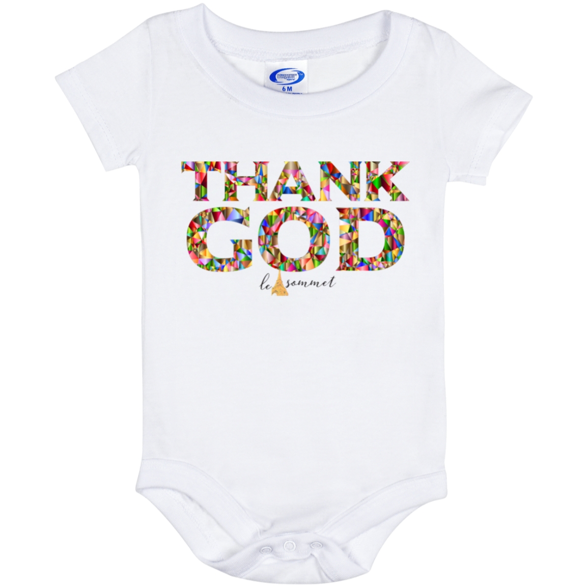 Thank God Baby Onesie 6 Month