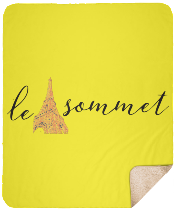 Le Sommet Logo Sherpa Blanket - 50x60