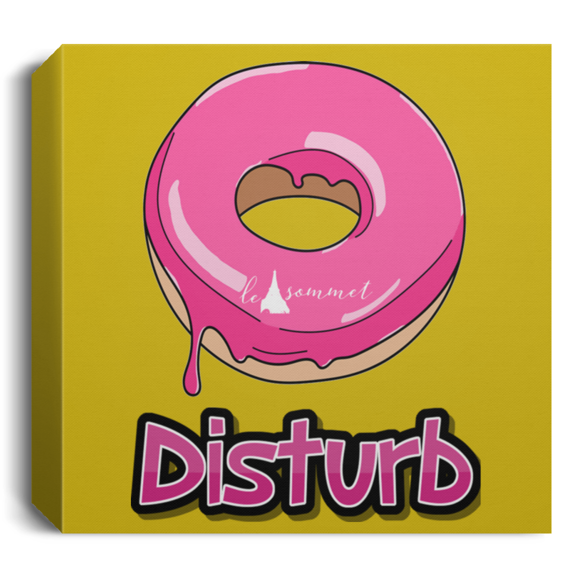 Donut Disturb Deluxe Square Canvas 1.5in Frame