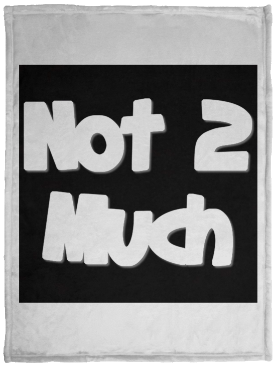 Not 2 Much Plush Fleece Blanket - 30x40 (chg)