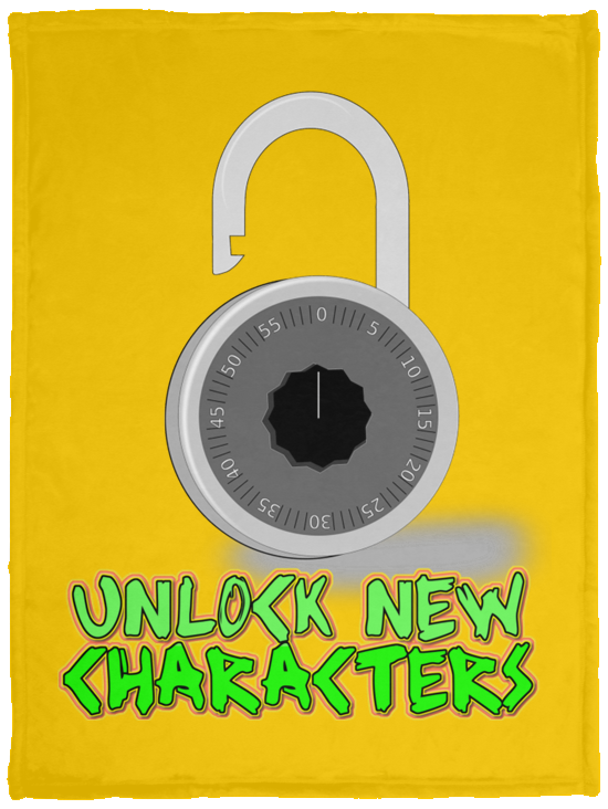 Unlock New Characters Plush Fleece Blanket - 30x40 (chg)