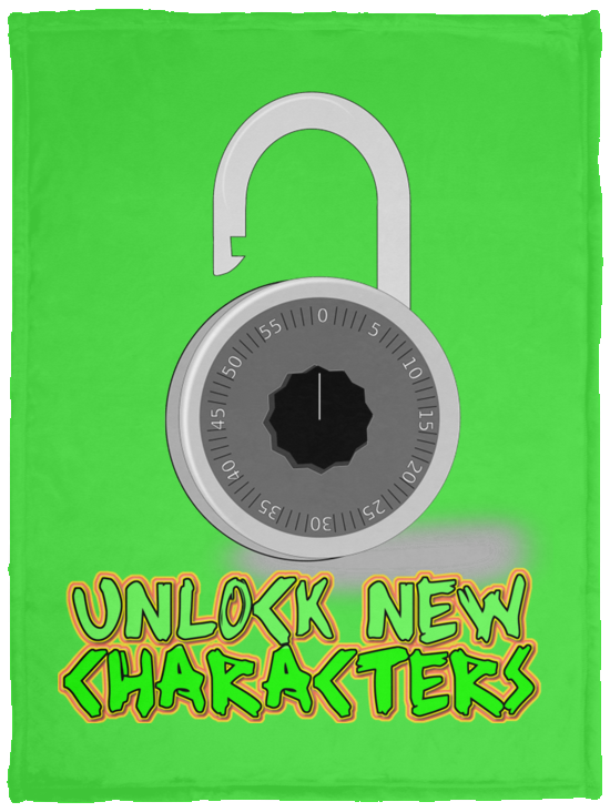 Unlock New Characters Plush Fleece Blanket - 30x40 (chg)