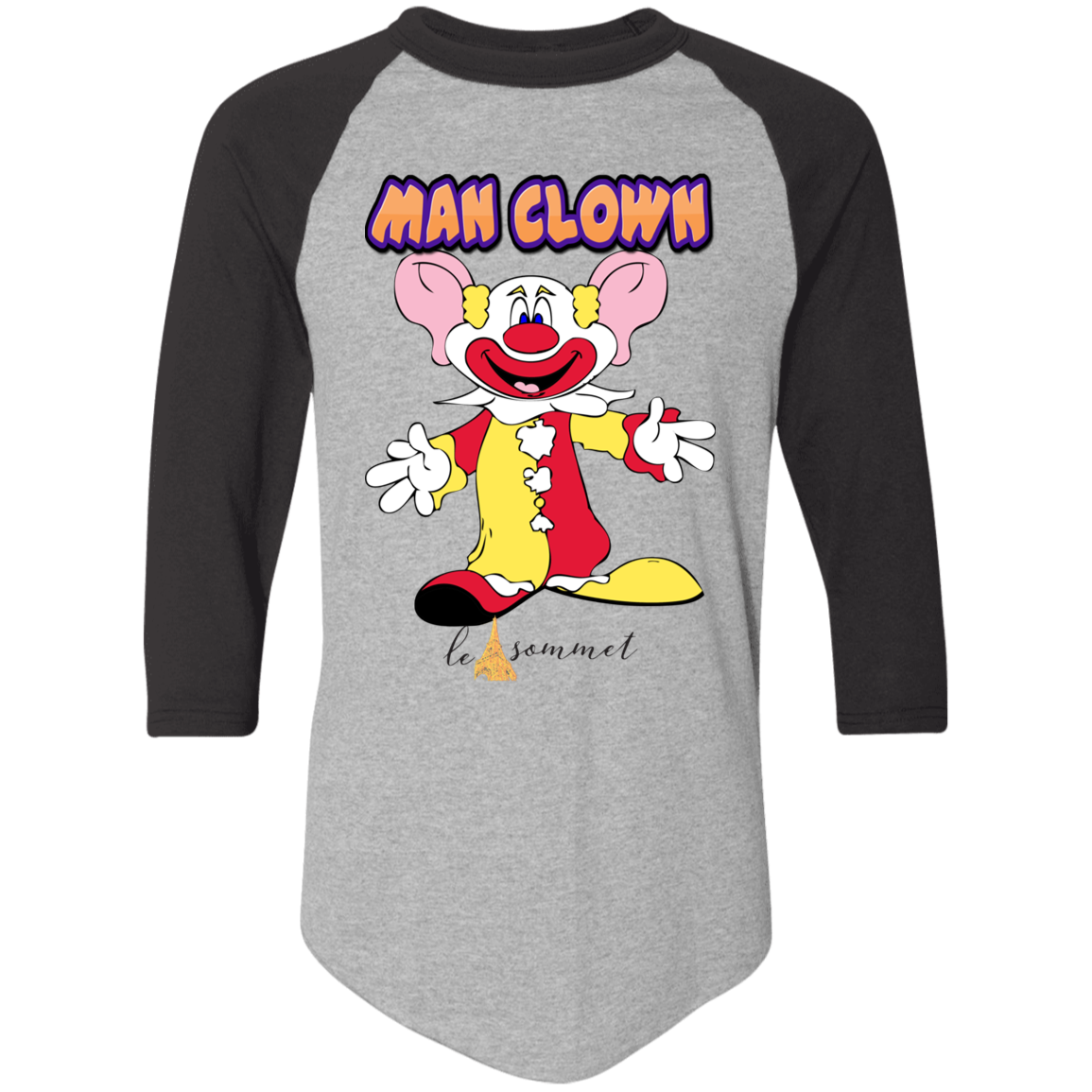 Man Clown Colorblock Raglan Jersey