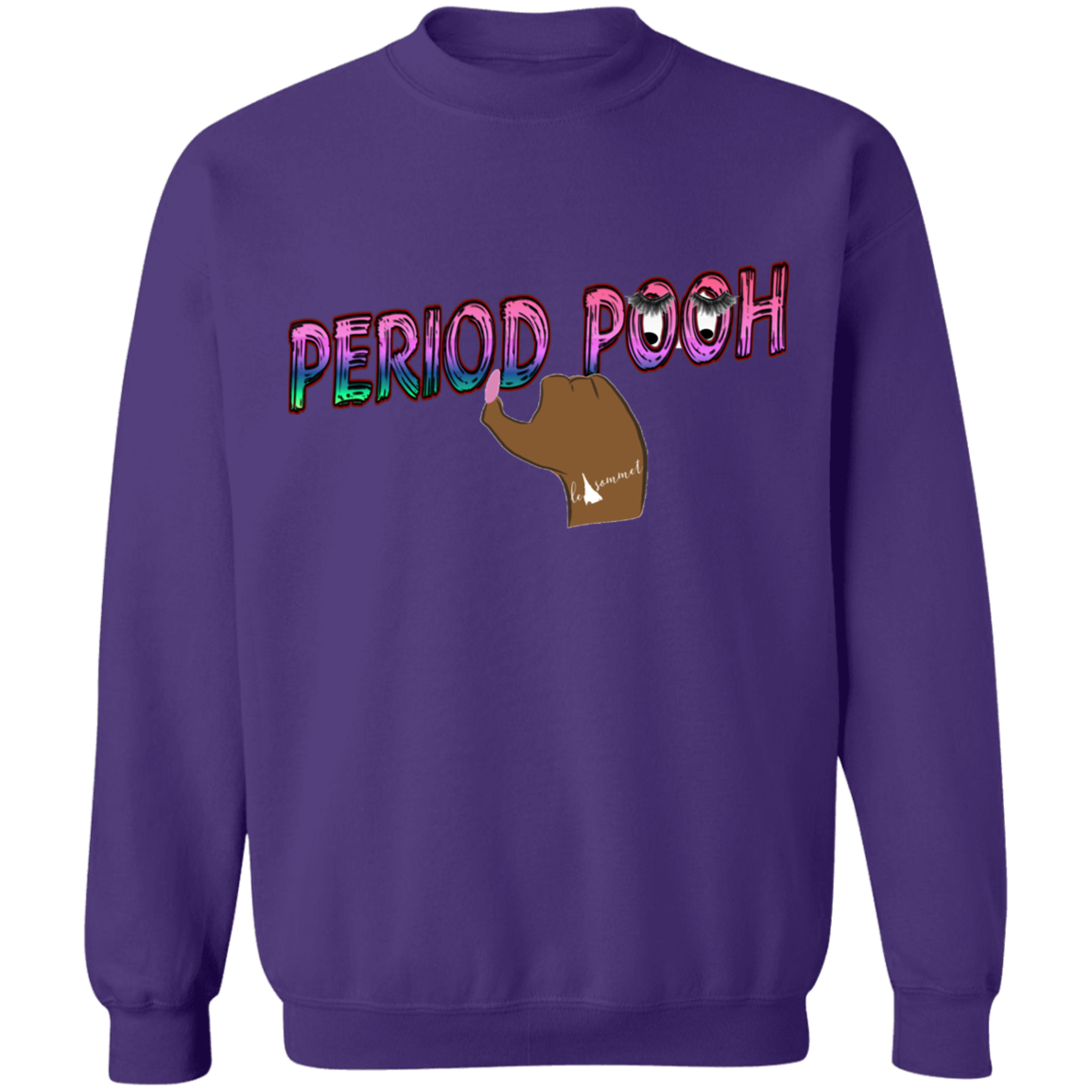 Period Pooh Crewneck Pullover Sweatshirt  8 oz.